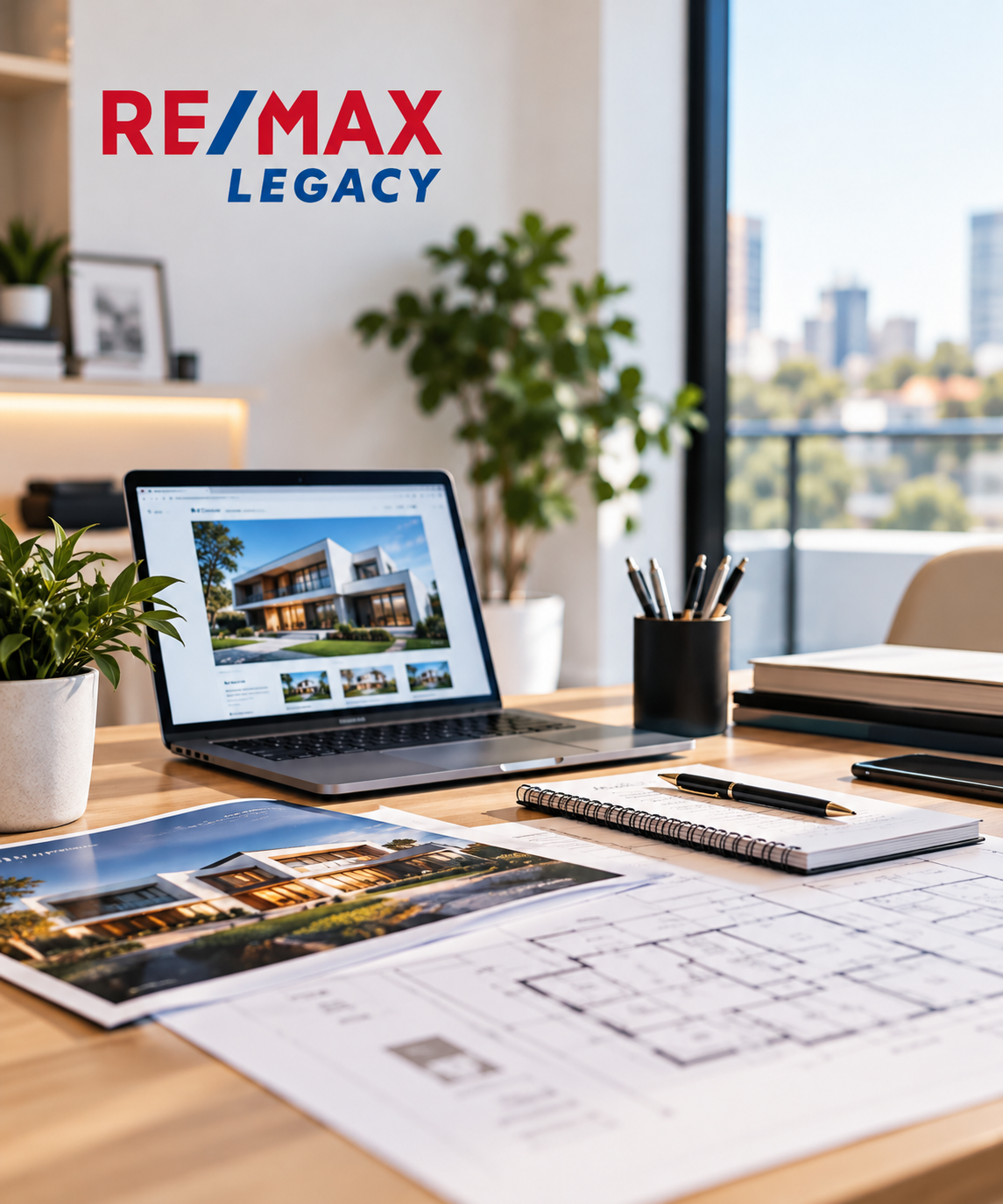 Espacio de trabajo inmobiliario de RE/MAX Legacy